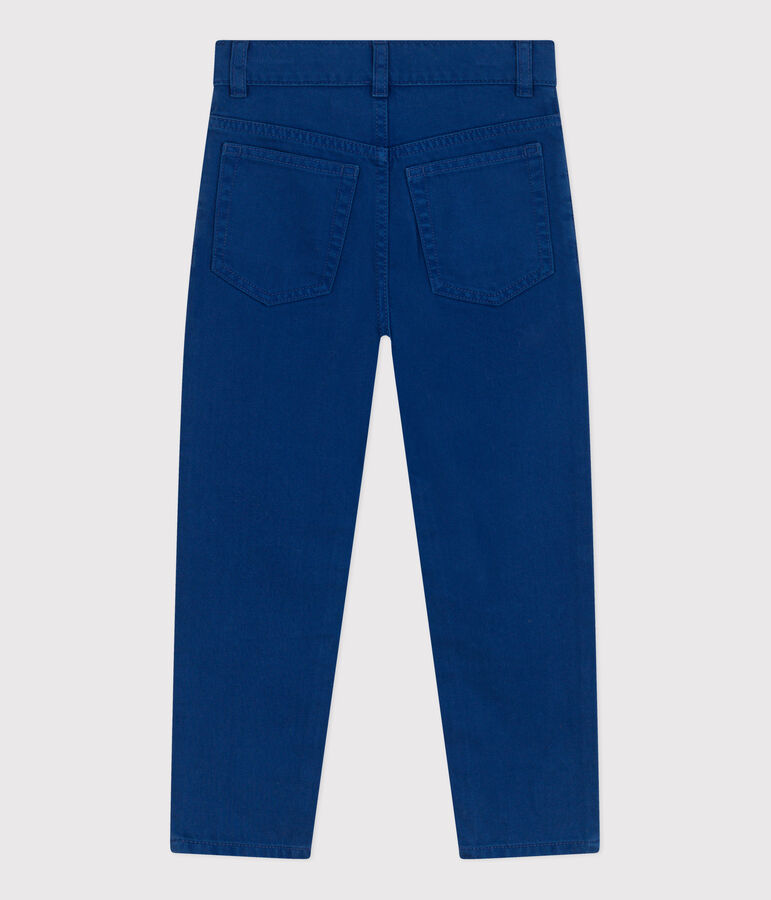 Boys' Straight-Fit Coloured Denim Trousers blue