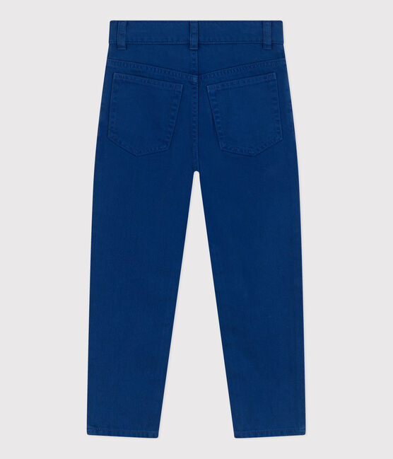Boys' Straight-Fit Coloured Denim Trousers INCOGNITO blue