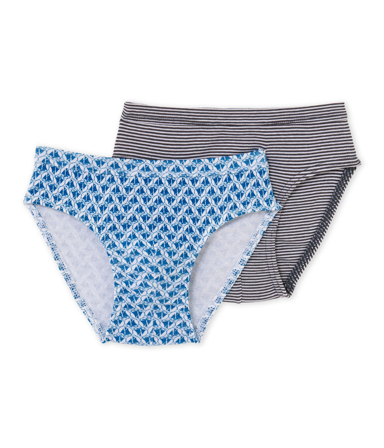 Pack of 2 boy's briefs . white