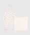 Babies' Cotton Clothing - 3-Pack MARSHMALLOW white/GRIS grey
