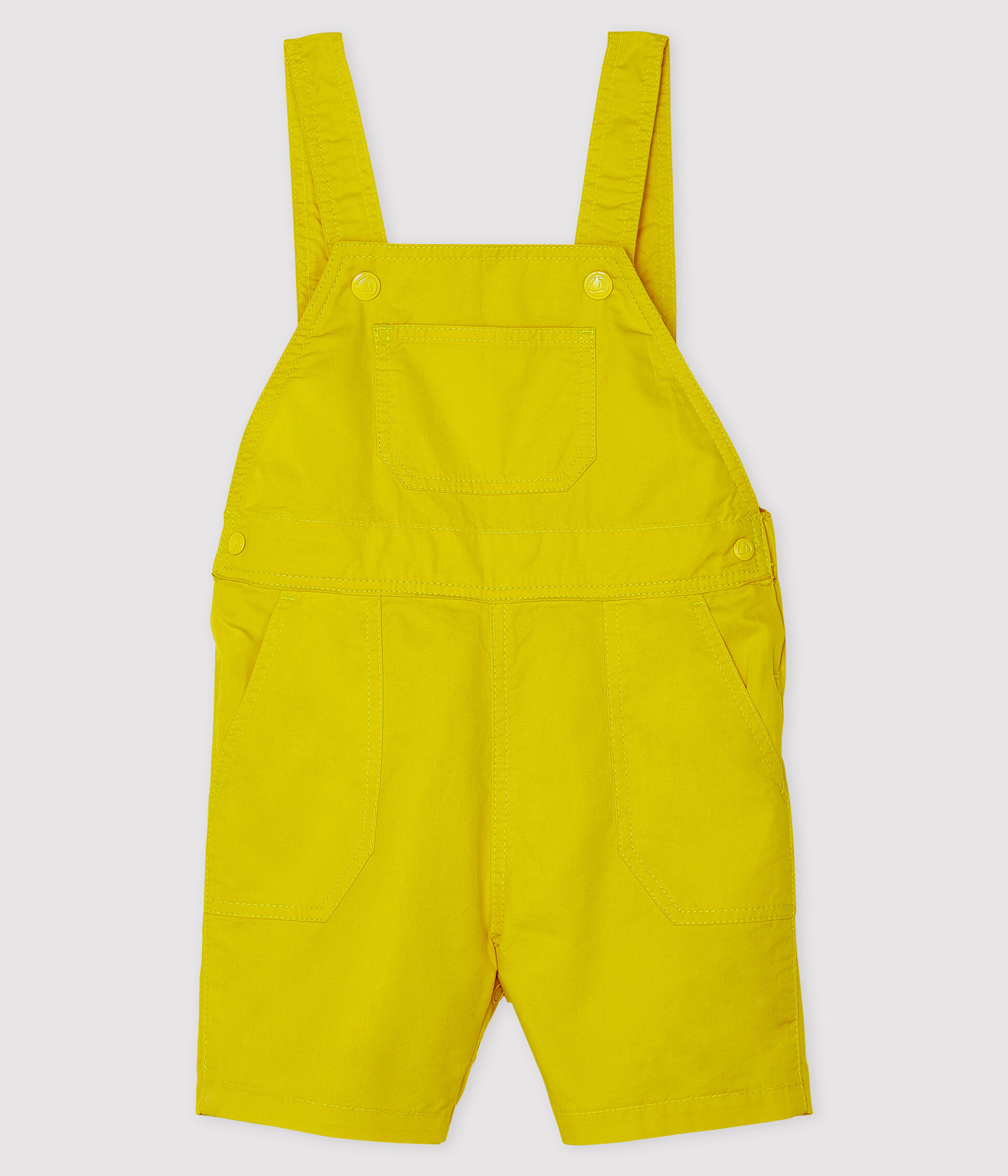 yellow short dungarees