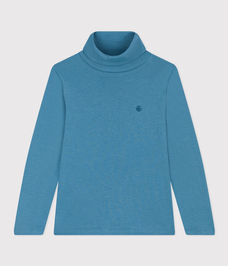 Unisex Children's Cotton Polo Neck blue