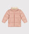 Girls' puffer jacket with fold-out hood VINTAGE /MULTICO