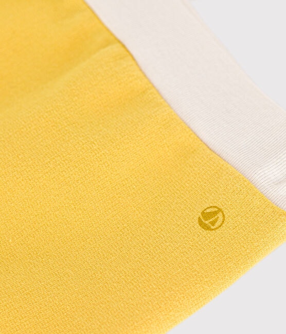 Babies' Light Fleece Shorts NECTAR yellow