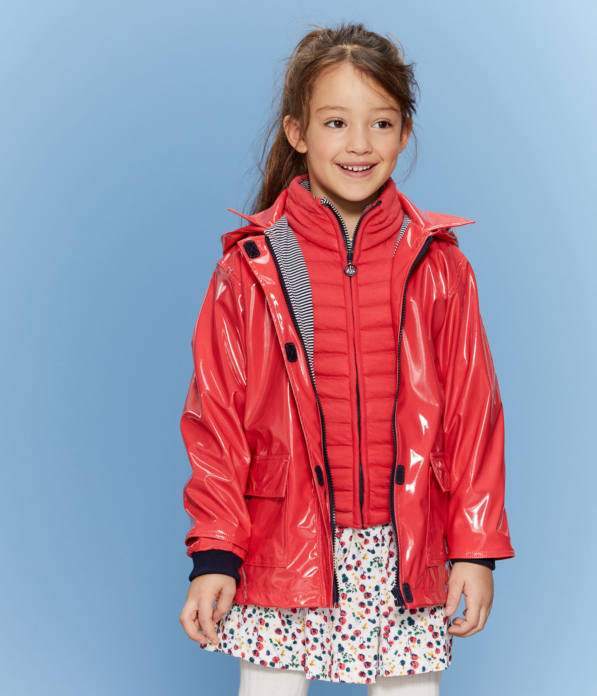 Girls' Gloss Raincoat SIGNAL | Petit Bateau