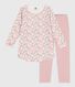 Children's floral print fleece nightdress and leggings