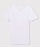 Men's short-sleeved V-neck T-shirt ECUME white