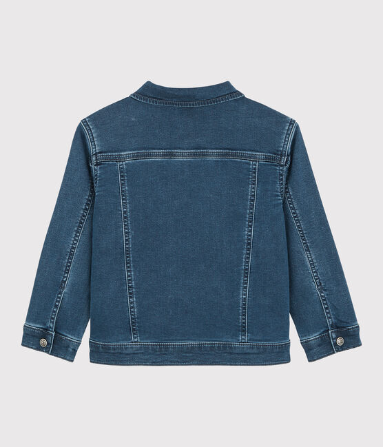 Unisex Children's Organic Denim Jacket DENIM BLEU DELAVE blue
