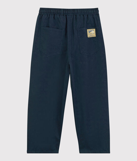 Boys' Comfy Cotton Serge Trousers SMOKING blue