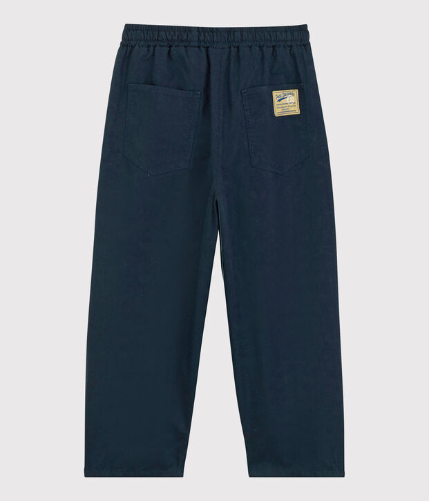 Boys' Comfy Cotton Serge Trousers SMOKING