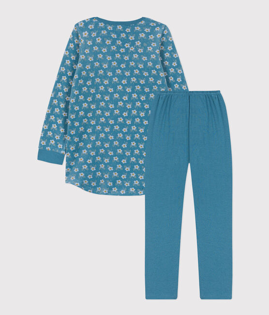 Girls' Flower Velour Nightdress POLOCHON /MULTICO