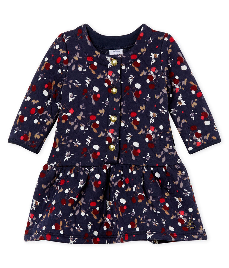 Baby girl's print dress blue/multicolor