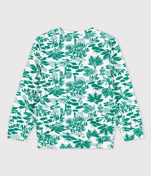 Boys' Fleece Sweatshirt white/green