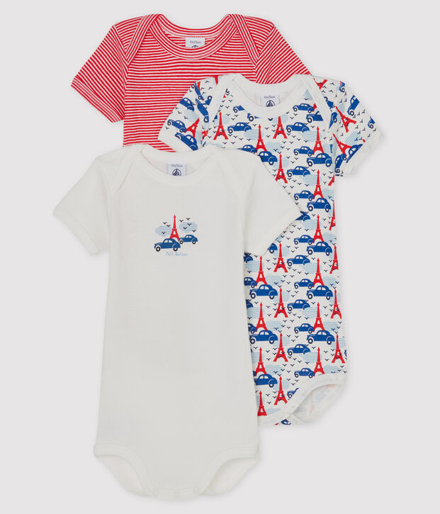 Baby Boys' Short-Sleeved Bodysuit - 3-Piece Set multicolor