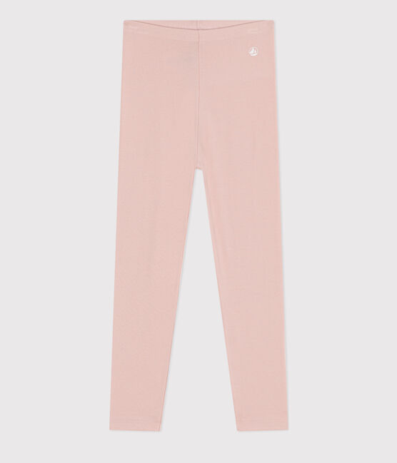 Girls' Elastane Jersey Leggings SALINE pink