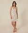 Women's Heart Pattern Babydoll Nightdress AVALANCHE white/MULTICO