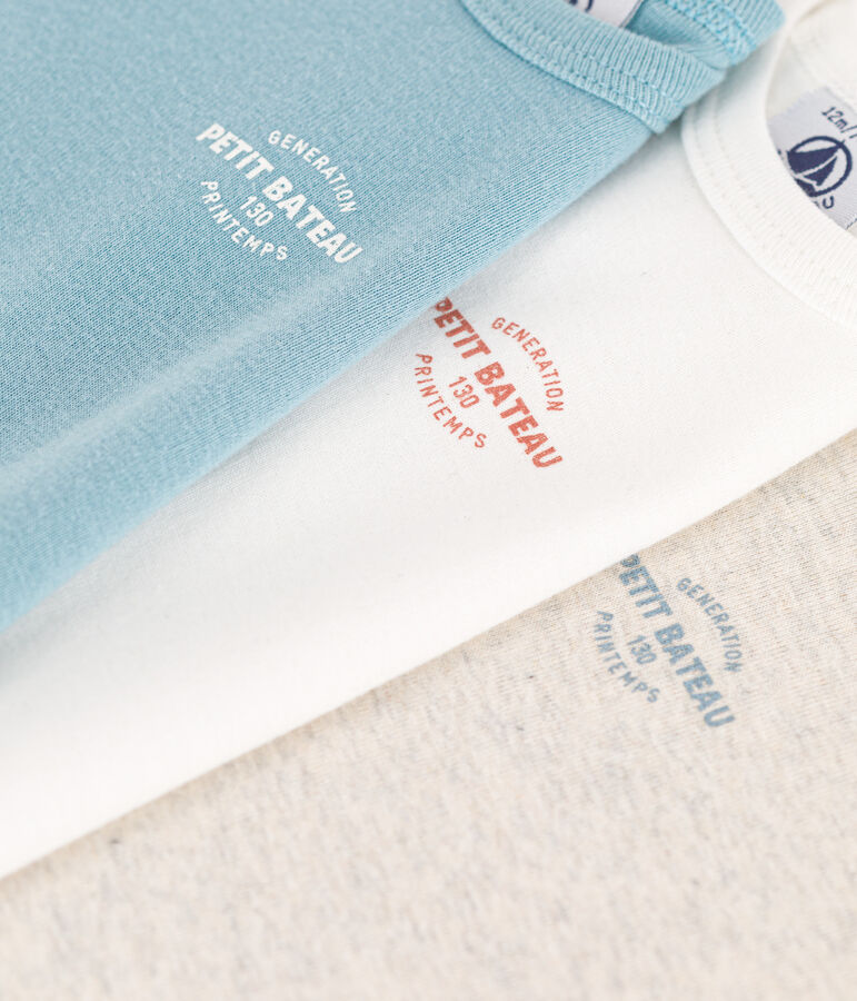 Short-Sleeved 130 Ans Cotton Bodysuits - 3-Pack multicolor