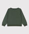 Printed fleece sweatshirt for girls/boys AVORIAZ green