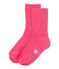 Plain socks Peony pink