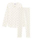 Girls' starry cotton pyjamas