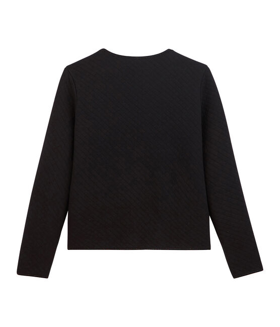 Women's Tube Knit Cardigan Jacket NOIR black/DORE yellow