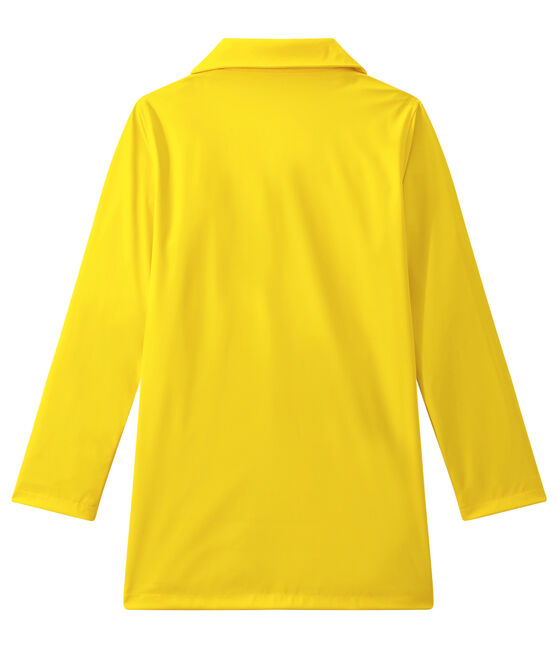 Women's overcoat-style waterproof raincoat JAUNE