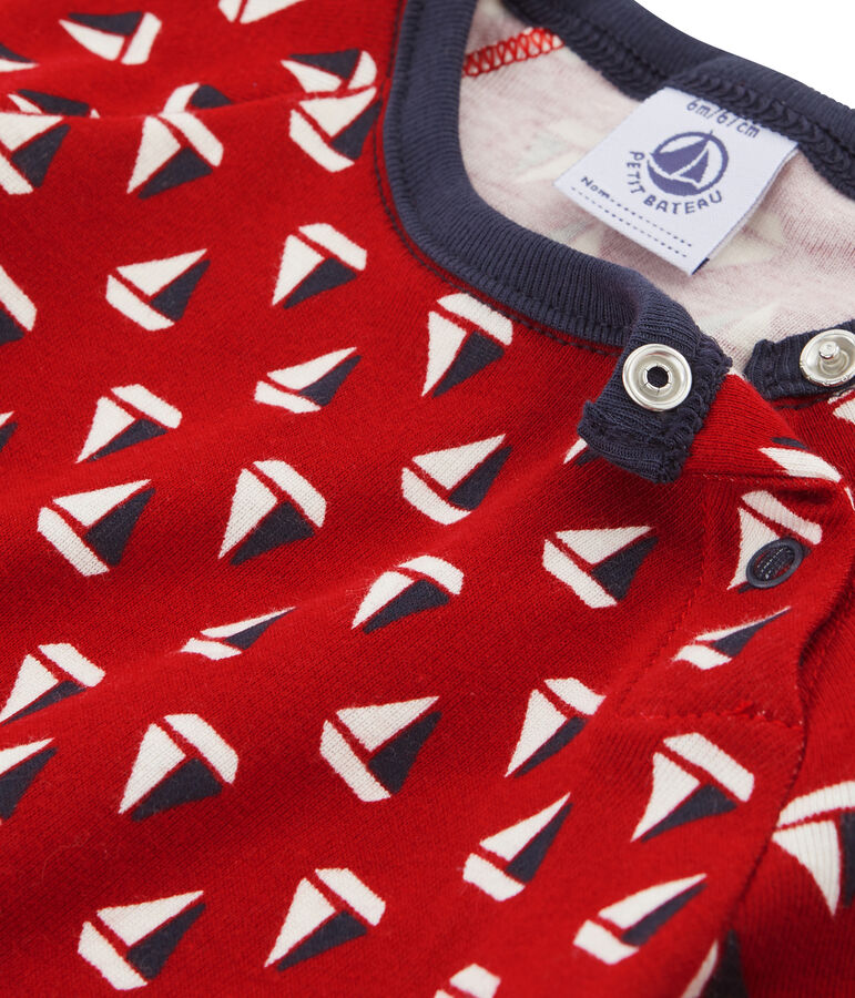 Baby boys' Printed T-shirt COQUILLE beige/TERKUIT red/MULTICO