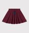 Children's short plain cotton skater skirt TRUFFE