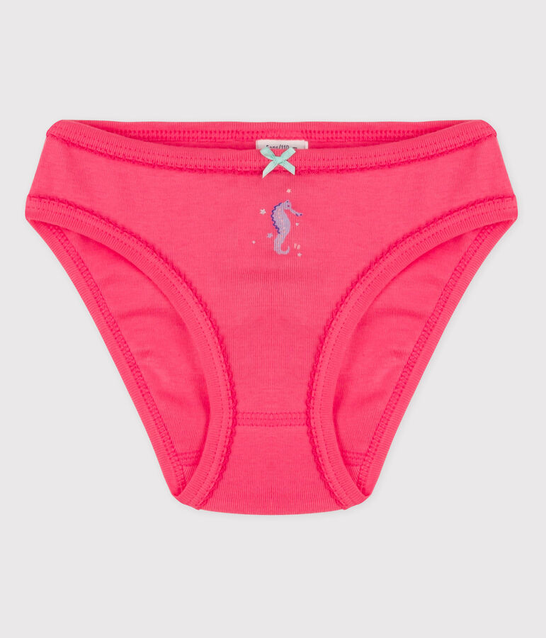 Girls' Cotton Briefs CUPCAKE pink