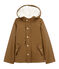 Iconic girl's warm raincoat BRINDILLE brown
