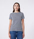 Women's stripy rib knit short-sleeved Iconic T-shirt