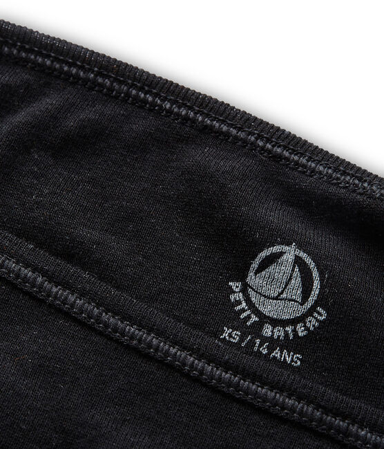 Women's light cotton briefs NOIR black