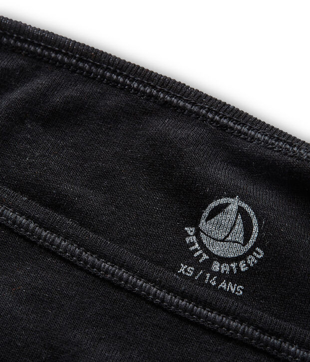 Women's light cotton briefs black