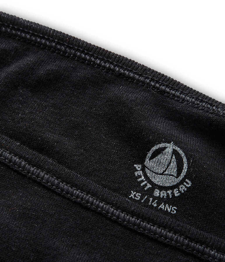 Women's light cotton briefs black