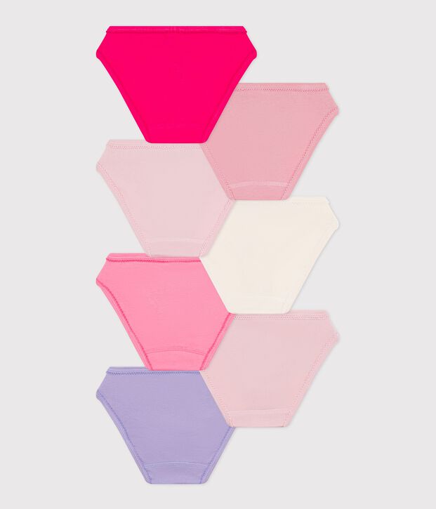 Pack of children's plain cotton pants multicolor