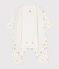 Babies' footless cotton bodyjama MARSHMALLOW white/MULTICO white