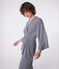Women's Striped Kimono SMOKING blue/MARSHMALLOW white