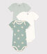 Babies' Short-sleeved Cotton Bodysuits - 3-Pack