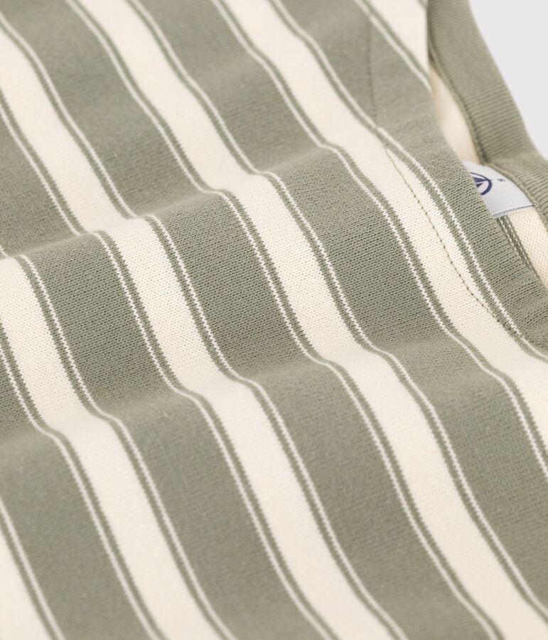 Women's Breton Cotton Top green/ecru