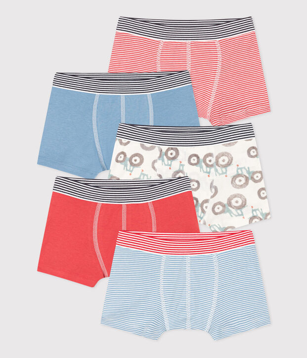Boys' Tractor Cotton Boxer Shorts - 5-Pack multicolor