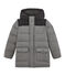 Boy's parka in water resistant flannel SUBWAY CHINE grey