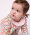 Babies' floral-print cotton cardigan white/multicolor