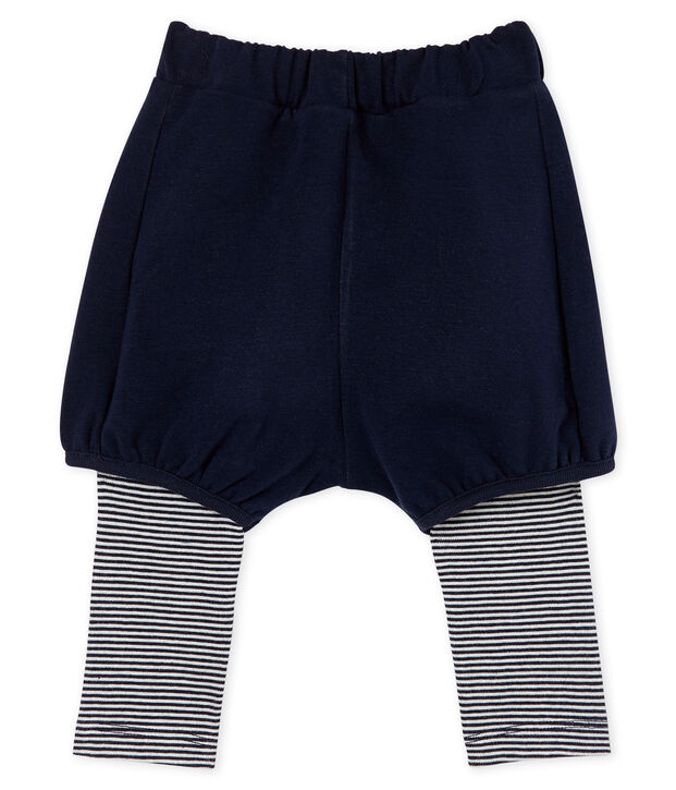 Baby Girls' Leggings with Shorts blue/white