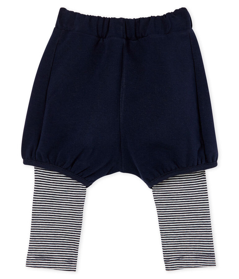 Baby Girls' Leggings with Shorts blue/white