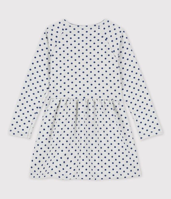 Robe manches longues en molleton enfant fille BELUGA grey/MEDIEVAL blue