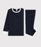 Unisex Starry Ribbed Pyjamas SMOKING blue/MARSHMALLOW white