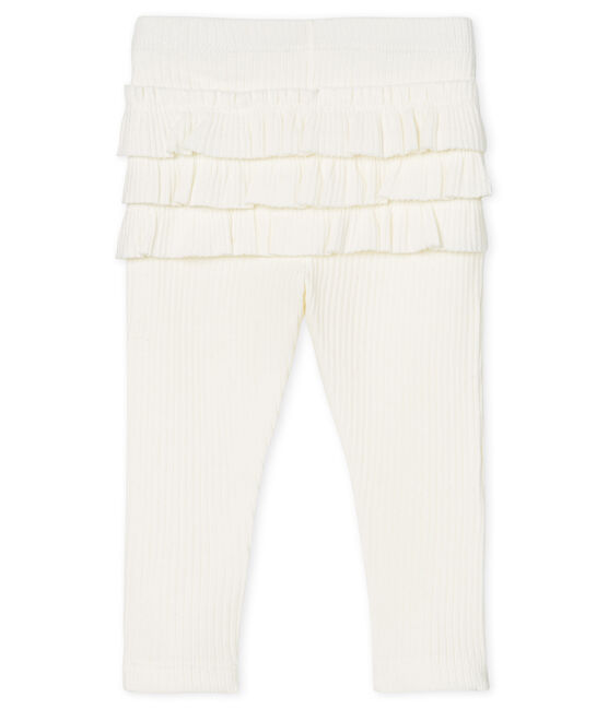 Baby Girls' Ruffled Leggings MARSHMALLOW CN white