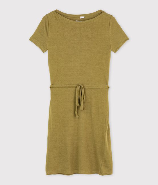 Women's linen dress AMARANTHA brown