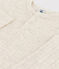 Babies' Long-Sleeved Cotton Henley Bodysuit MONTELIMAR CHINE beige