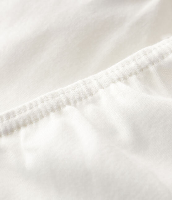 Girls' White Organic Cotton Hipsters - 2-Pack variante 1